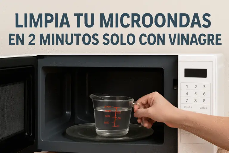 Limpiar microondas sin productos químicos