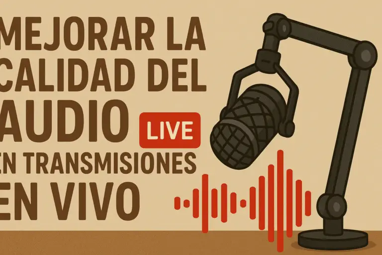mejorar la calidad del audio en transmisiones en vivo