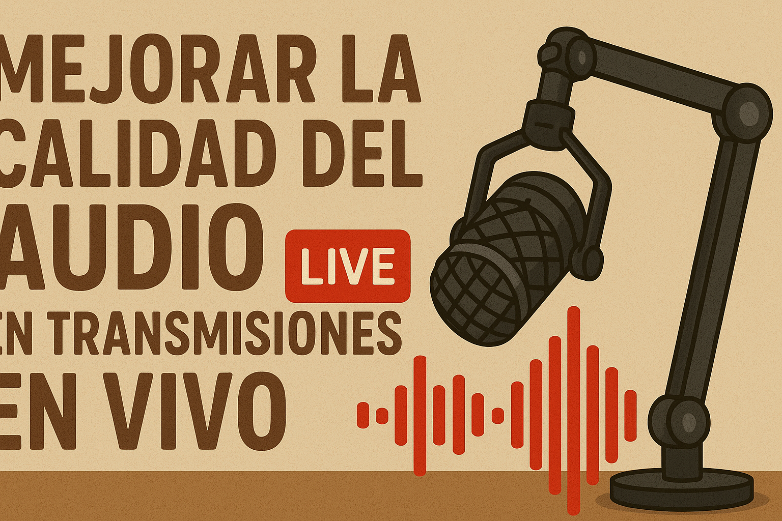mejorar la calidad del audio en transmisiones en vivo