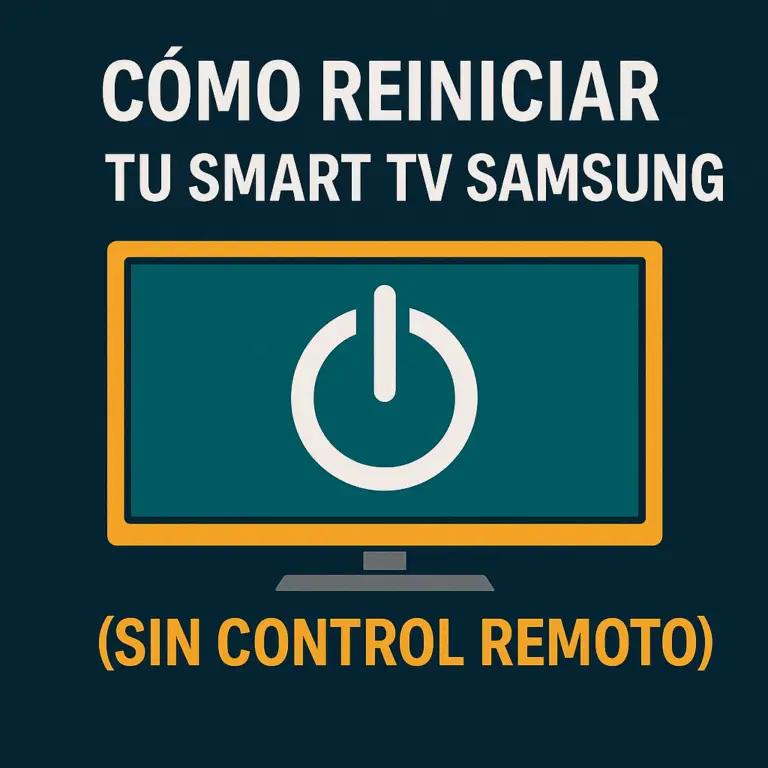 reiniciar Smart TV sin control remoto