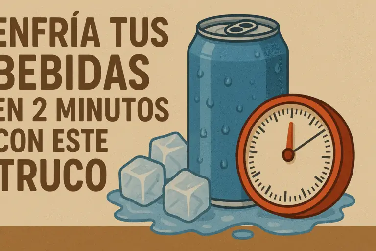 truco para enfriar bebidas rápido
