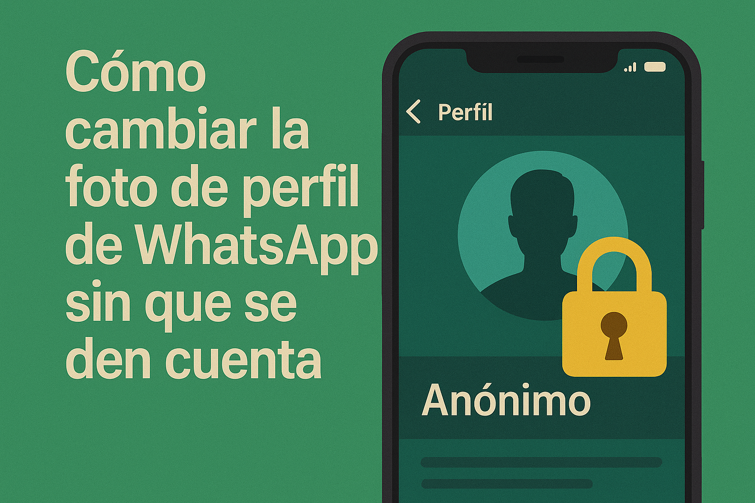 cambiar la foto de perfil de WhatsApp sin que se den cuenta