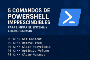 comandos de PowerShell para limpiar el sistema