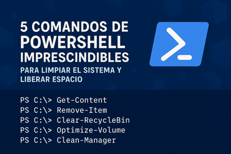 comandos de PowerShell para limpiar el sistema