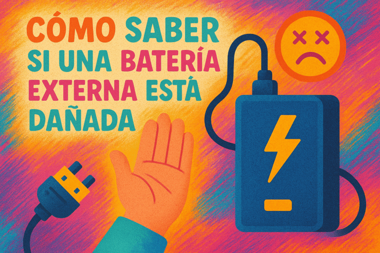 cómo saber si una batería externa está dañada