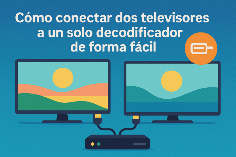 conectar dos televisores a un solo decodificador