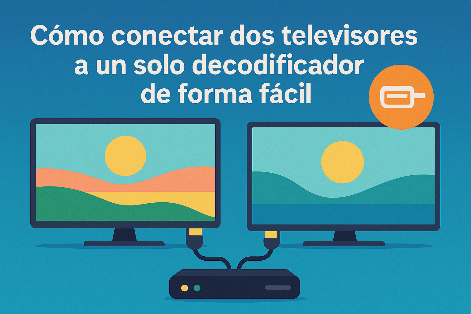 conectar dos televisores a un solo decodificador