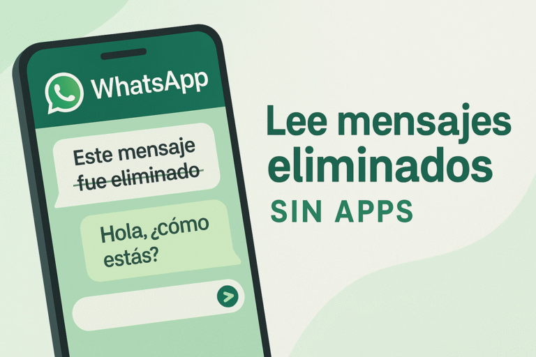 leer mensajes eliminados de WhatsApp sin aplicaciones