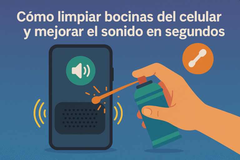 limpiar bocinas del celular y mejorar sonido