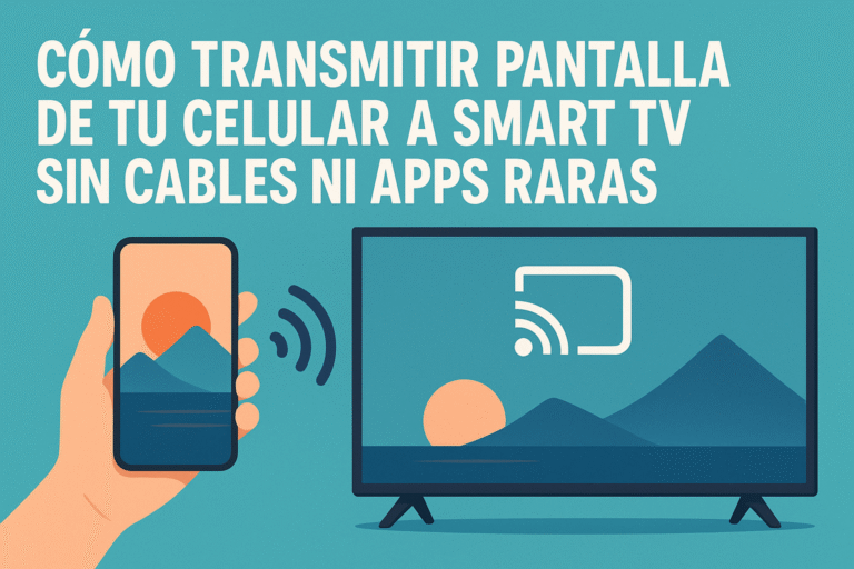 transmitir pantalla de tu celular a Smart TV sin cables