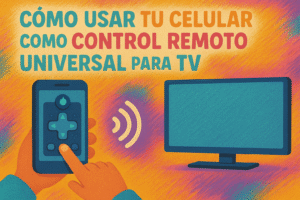 usar tu celular como control remoto universal